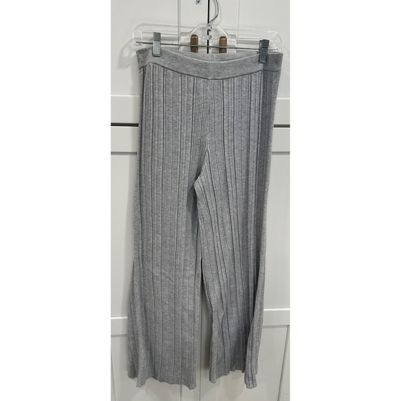 aerie Pants - Aerie Ribbed Wide Leg Lounge Pants Gray M
